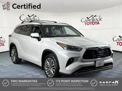 Wind Chill Pearl 2024 Toyota Highlander Hybrid Platinum