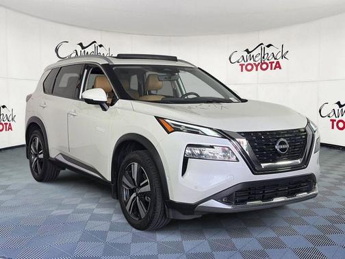 Pearl White Tricoat 2022 Nissan Rogue Platinum