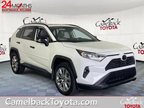 Super White 2019 Toyota RAV4 XLE Premium
