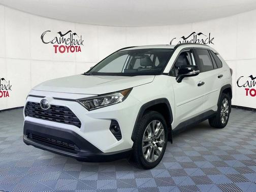 Super White 2019 Toyota RAV4 XLE Premium