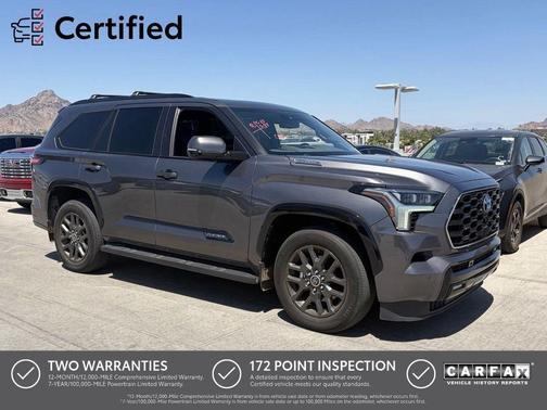 Magnetic Gray Metallic 2023 Toyota Sequoia Platinum