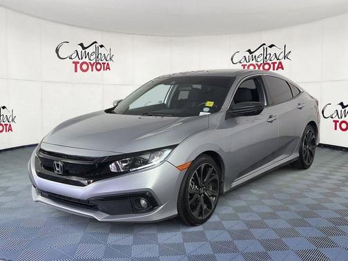 Lunar Silver 2021 Honda Civic Sport