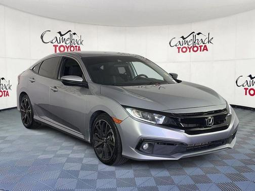 Lunar Silver 2021 Honda Civic Sport