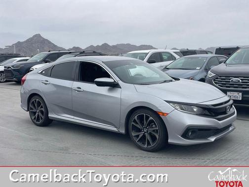Lunar Silver 2021 Honda Civic Sport
