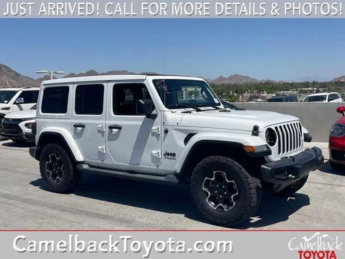 Bright White Clearcoat 2020 Jeep Wrangler Unlimited Sahara