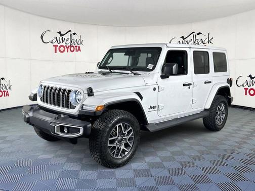 Bright White Clearcoat 2025 Jeep Wrangler 4-Door Sahara 4x4