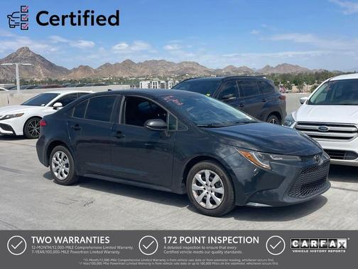 Black Sand Pearl 2022 Toyota Corolla LE
