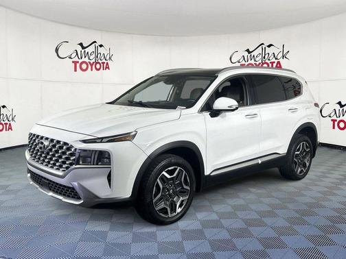 Serenity White Pearl 2023 Hyundai SANTA FE HEV SEL Premium