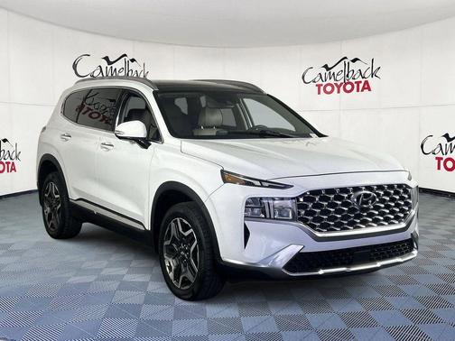 Serenity White Pearl 2023 Hyundai SANTA FE HEV SEL Premium