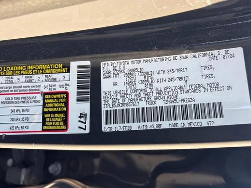 2024 Toyota Tacoma SR5