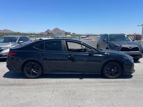 Midnight Black Metallic 2025 Toyota Camry SE