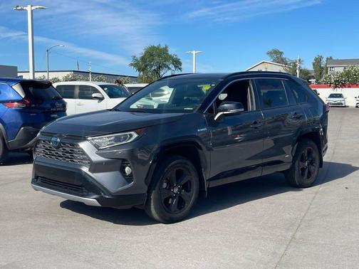Magnetic Gray Metallic w/Midnight Black Roof 2020 Toyota RAV4 Hybrid SE