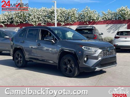 Magnetic Gray Metallic w/Midnight Black Roof 2020 Toyota RAV4 Hybrid SE