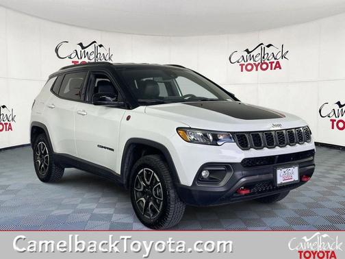 Bright White 2025 Jeep Compass Trailhawk