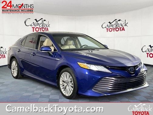 Blue Crush Metallic 2018 Toyota Camry Hybrid XLE