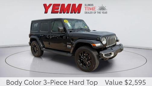 Black Clearcoat 2021 Jeep Wrangler Unlimited 4xe Sahara