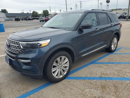 Blue Metallic 2022 Ford Explorer Limited