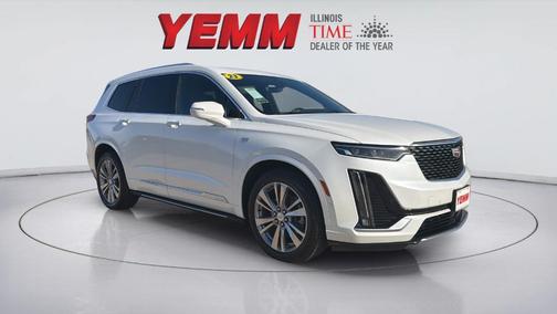 Crystal White Tri-Coat 2023 Cadillac XT6 Premium Luxury AWD