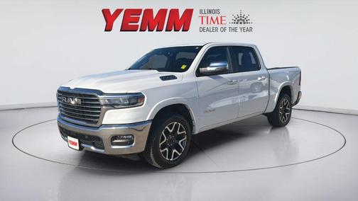 Bright White Clearcoat 2025 RAM 1500 Laramie