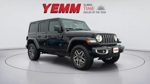 Black 2025 Jeep Wrangler Sahara