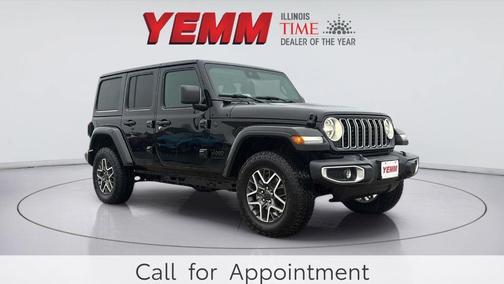 Black 2025 Jeep Wrangler Sahara