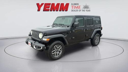 Black 2025 Jeep Wrangler Sahara