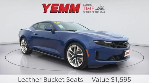 Riverside Blue Metallic 2021 Chevrolet Camaro LT1