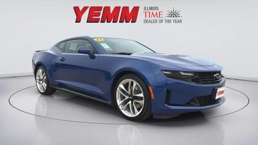 Riverside Blue Metallic 2021 Chevrolet Camaro LT1