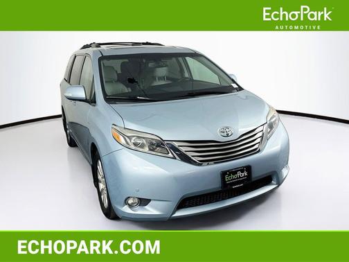 Blue 2017 Toyota Sienna XLE