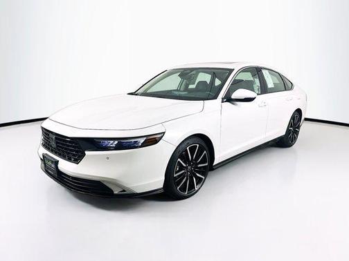 Platinum White Pearl 2025 Honda Accord Hybrid Touring