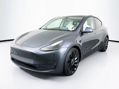 Gray 2022 Tesla Model Y Performance Dual Motor All-Wheel Drive