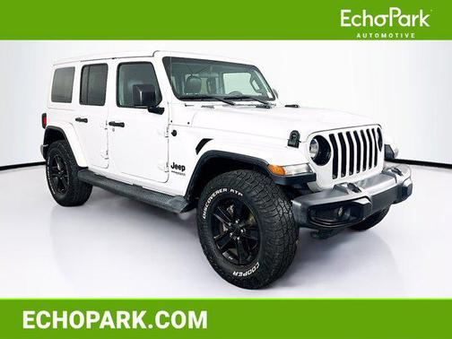 Bright White Clearcoat 2020 Jeep Wrangler Unlimited Sahara