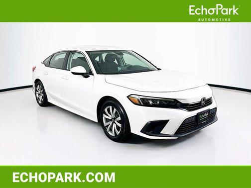 Platinum White Pearl 2023 Honda Civic LX