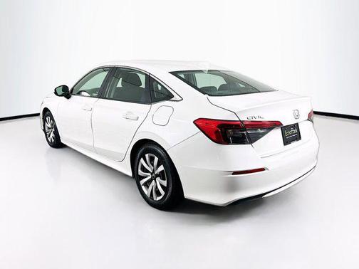 Platinum White Pearl 2023 Honda Civic LX