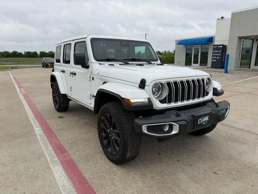 White 2025 Jeep Wrangler 4xe Sahara