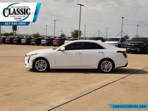 Summit White 2023 Cadillac CT4 Luxury