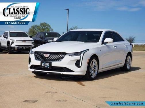 Summit White 2023 Cadillac CT4 Luxury