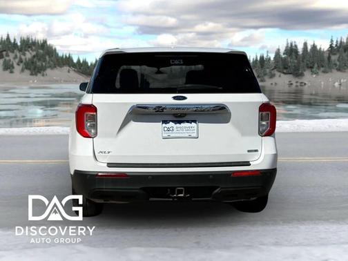 Star White Metallic Tri-Coat 2020 Ford Explorer XLT