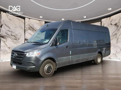 Gray 2022 Mercedes-Benz Sprinter 4500 High Roof V6
