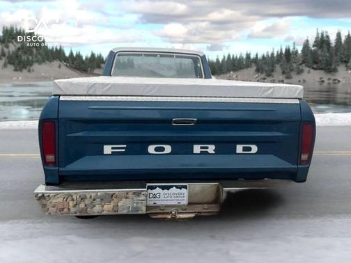 Blue 1976 Ford F-350 Super Camper