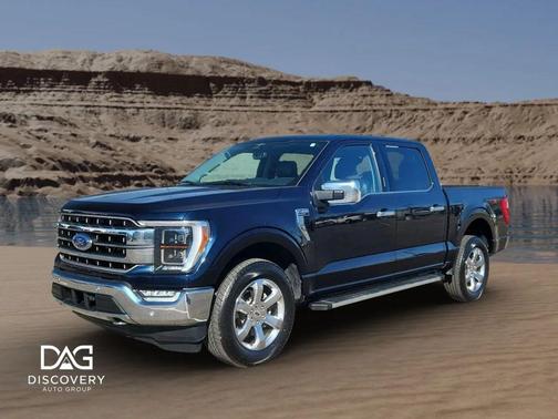 Blue 2023 Ford F-150 Lariat Truck