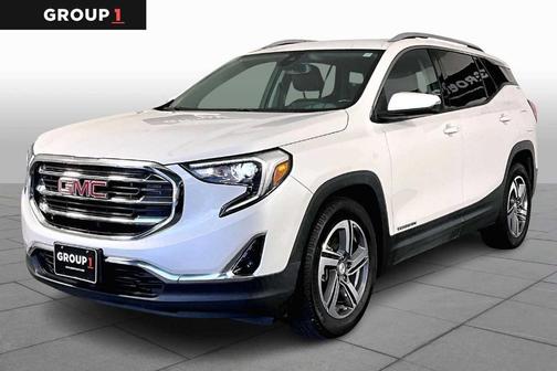 White Frost Tri-Coat 2021 GMC Terrain SLT