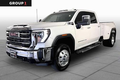 White Frost Tri-Coat 2025 GMC Sierra 3500 SLT