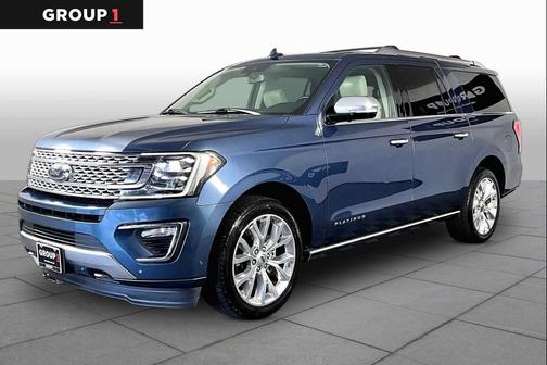 Blue Metallic 2019 Ford Expedition Max Platinum