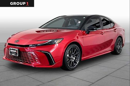Supersonic Red/Midnight Black Metallic 2025 Toyota Camry XSE