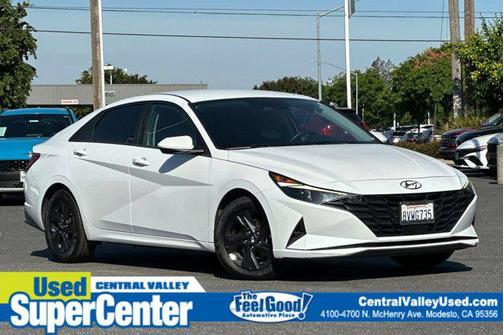 Quartz White 2021 Hyundai ELANTRA SEL