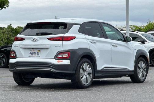 Chalk White 2020 Hyundai KONA EV Limited