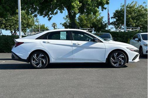 Serenity White 2025 Hyundai ELANTRA Sport