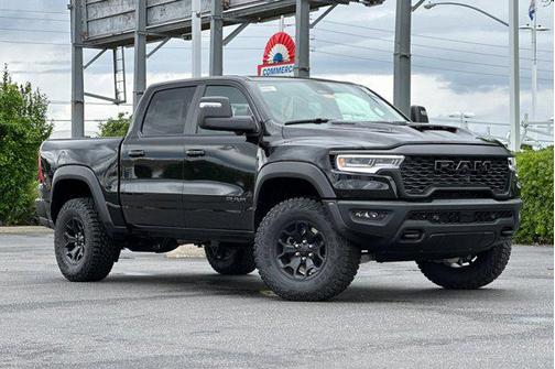 Diamond Black Crystal Pearlcoat 2026 RAM 1500 RHO Crew Cab 4x4 5'7' Box