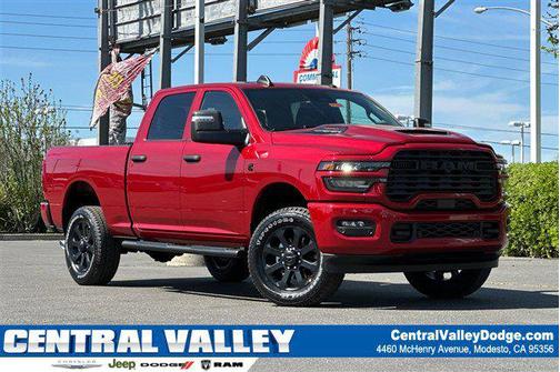 Molten Red Pearlcoat 2026 RAM 2500 Black Express Crew Cab 4x4 6'4' Box